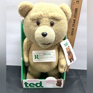 Talking TED Plush Toy for ADULTS with Moving Mouth- New in Package